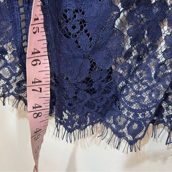 NWOT Isaac Mizrahi Live! Petite Hi-Low Lace Maxi Dress | Size LP - Picture 14 of 15